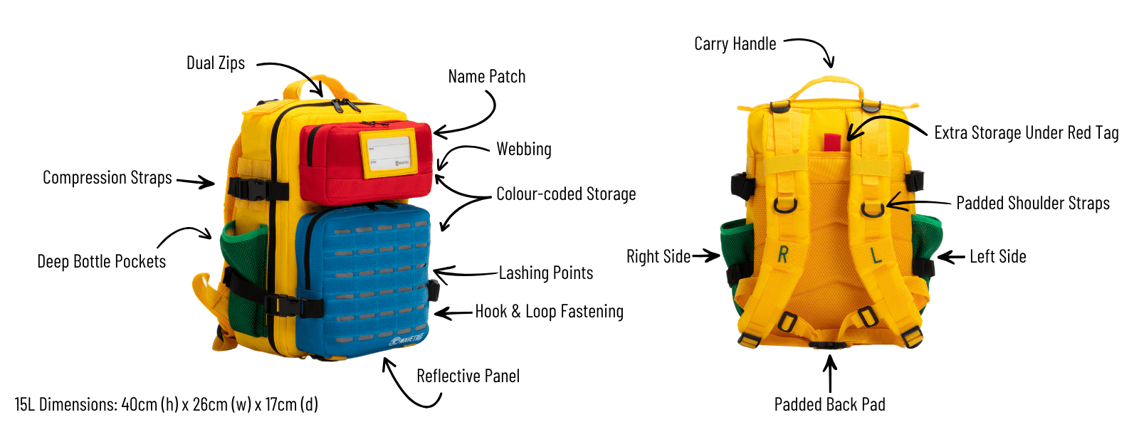 Key features of 15 Litre Backpack