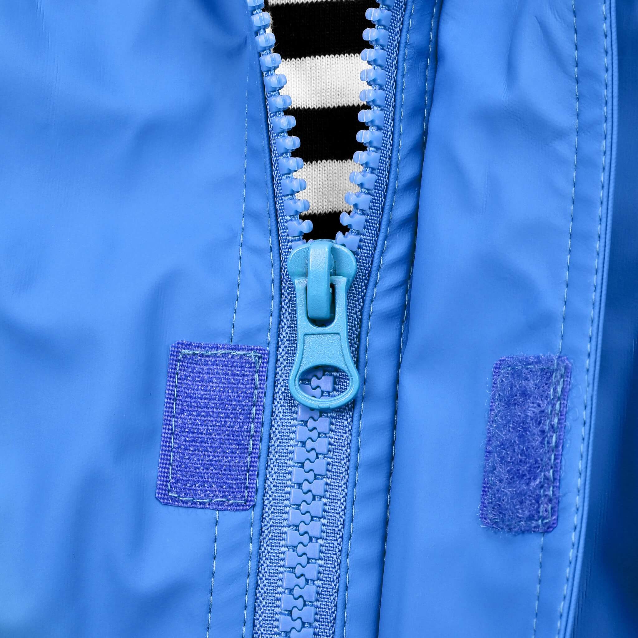 Zip on Blue Raincoat by Wavetree