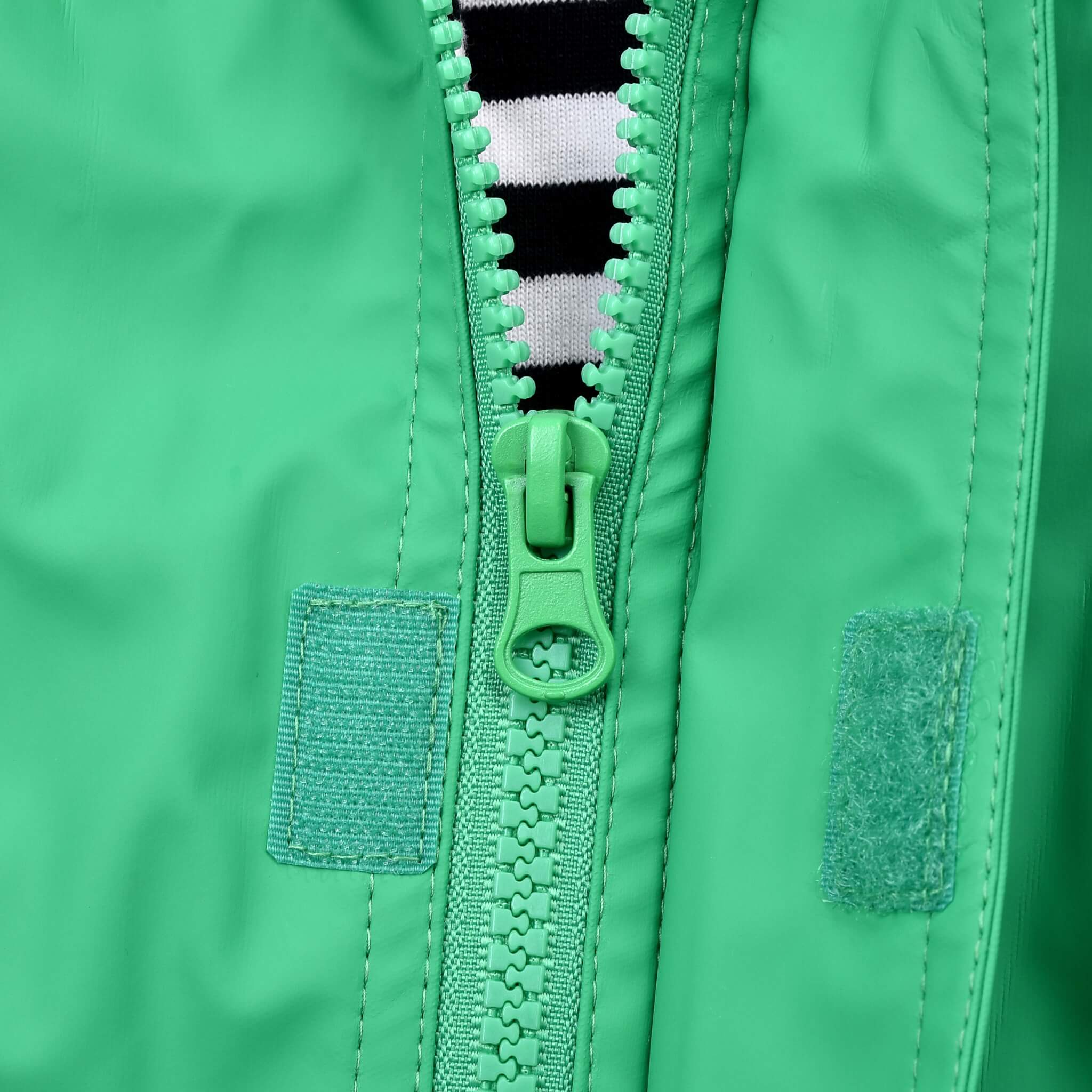 Zip on Green Raincoat by Wavetree