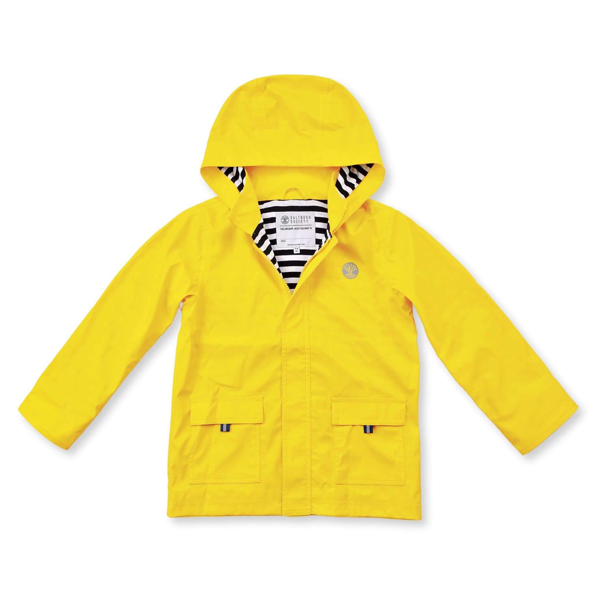Classic Raincoat for Kids – Yellow Seafarer WAVETREE Rainwear