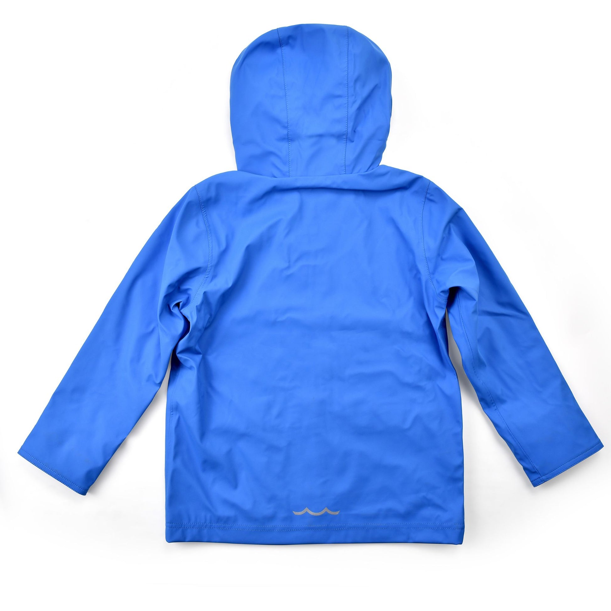 The back of a Blue Raincoat 